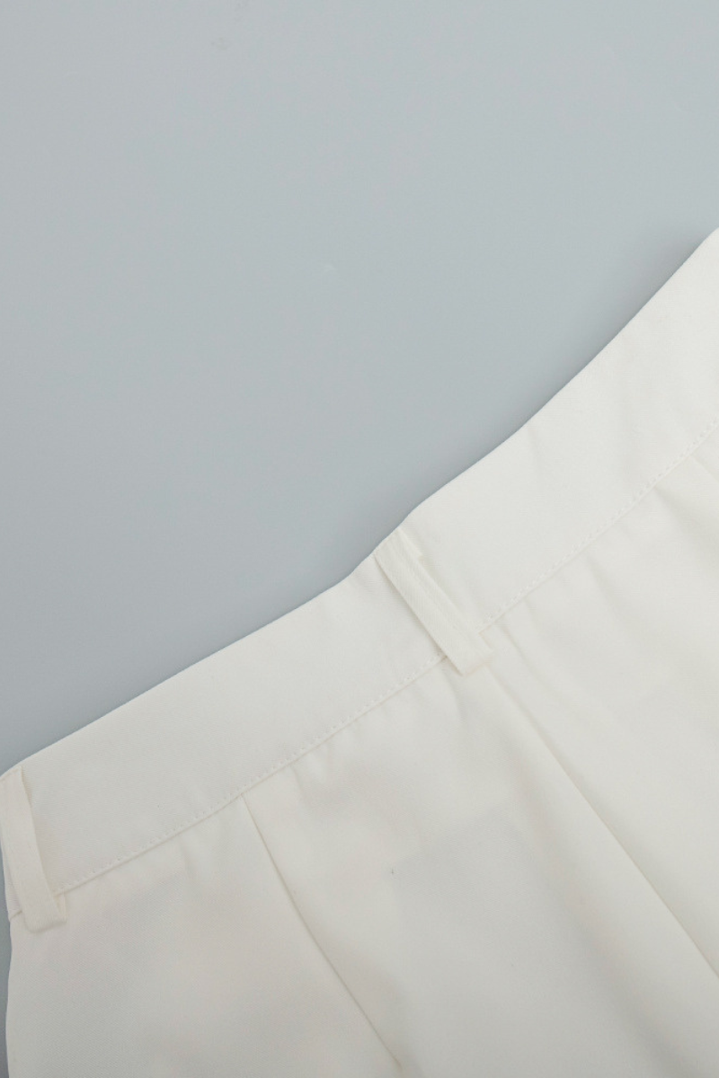 High-waist wide-leg pants