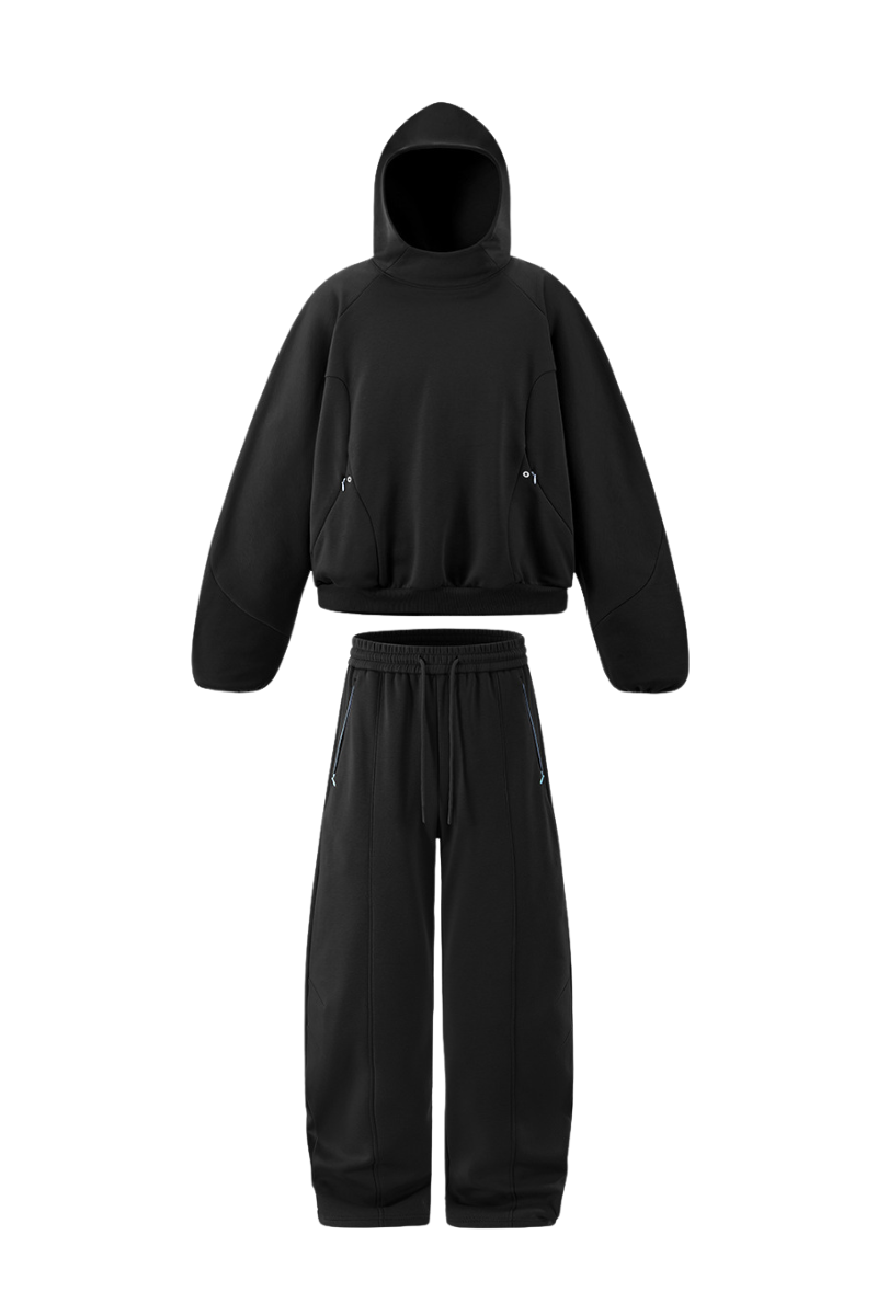 Men's Fall Set:Relaxed Fleece Hoodie And Sweatpants