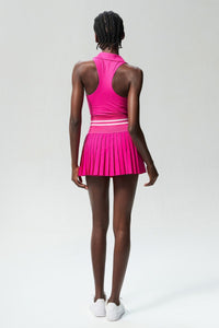 Sports & Fitness V-neck quick-drying tennis skirt two-piece set