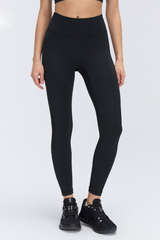 Women's Mesh Panel High-waist Tummy-Control Yoga Leggings