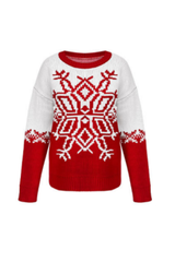 Women's Fall/Winter Christmas Big Snowflake Knit Sweater