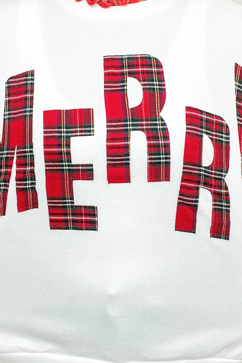 Women's Fall/Winter Christmas MERRY Letter Sweatshirt