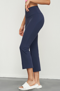 Women's Athletic Lycra High Stretch Naked Feel Flared Pants