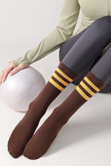 Women's Color Striped Pilates Yoga Tube Socks