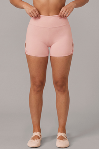 Women’s Athletic Side-Cut High Rise Pilates Solid Shorts
