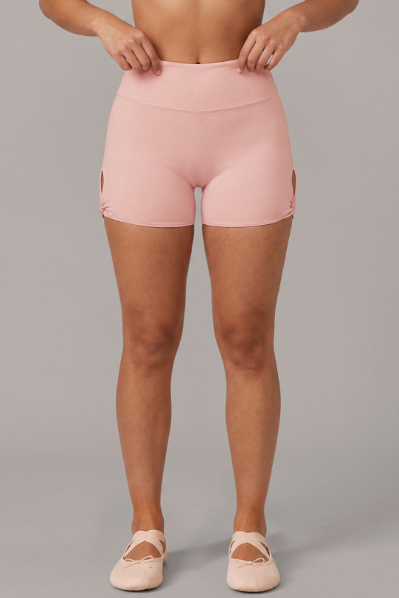 Women’s Athletic Side-Cut High Rise Pilates Solid Shorts