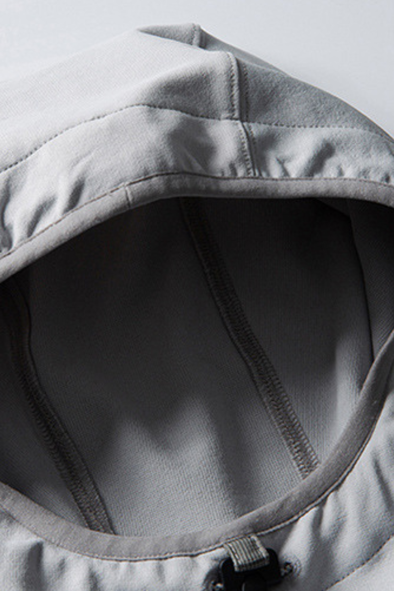 Women's Fall Color-Block Patchwork Multi-Pocket Sport Hoodie