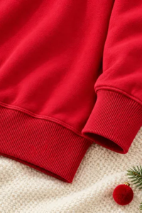 Women's Fall Christmas Tree Color Block Mock Neck Sweatshirt