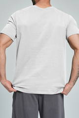 Men's Summer 100% Organic Cotton Solid Crew Neck Sports Tee