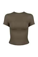 Ribbed Slim Racer-Tee