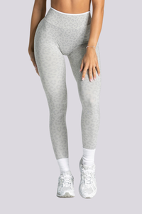 Women's Seamless Contrast Leopard Print Yoga Leggings