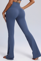 Women's High-waist Crisscrossed Waistband Yoga Flarepants