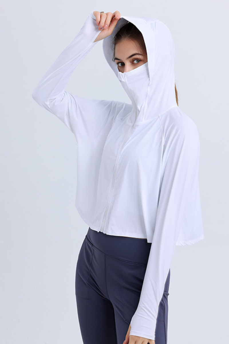 Women's Summer Lightweight Sun Protection UPF Hooded Jacket