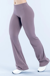 Women's Nude‑Feel Butt-Lifting Seam Yoga Flare Pants