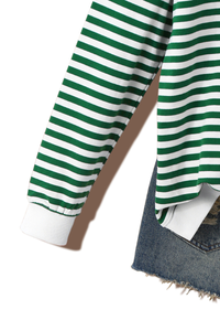 Women's Fall Christmas Festival Stripe Printed Pullover