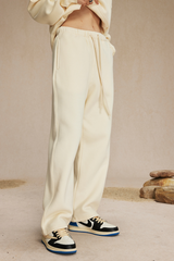 Straight-cut casual pants