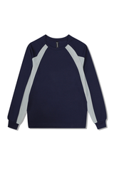 Men's Fall Color Block Raglan Long Sleeve Sports Jersey