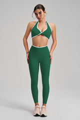 Sports bra, yoga pants, and set