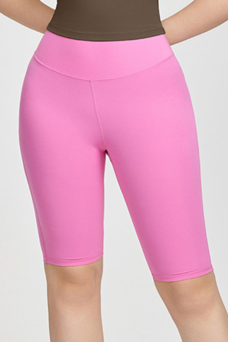 Plus-Size Women Athletic High-Waisted Tummy Control Shorts