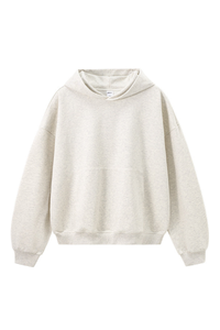 Men's  Fall 380G Heavyweight Cropped Drop Shoulder Hoodie