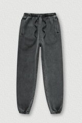 Vintage Washed Fleece Joggers - Unisex Winter Streetwear Pants