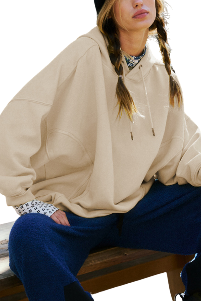 Hooded, relaxed-fit casual sweatshirt