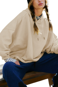 Hooded, relaxed-fit casual sweatshirt