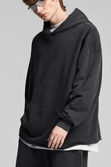 Retro, solid-colored, hoodie