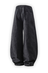 Men's Fall Vintage Washed Versatile Wide Leg Scimitar Pants