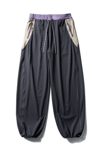 Unisex  Drawstring Hem Waterproof Quick-Dry Curved Pants