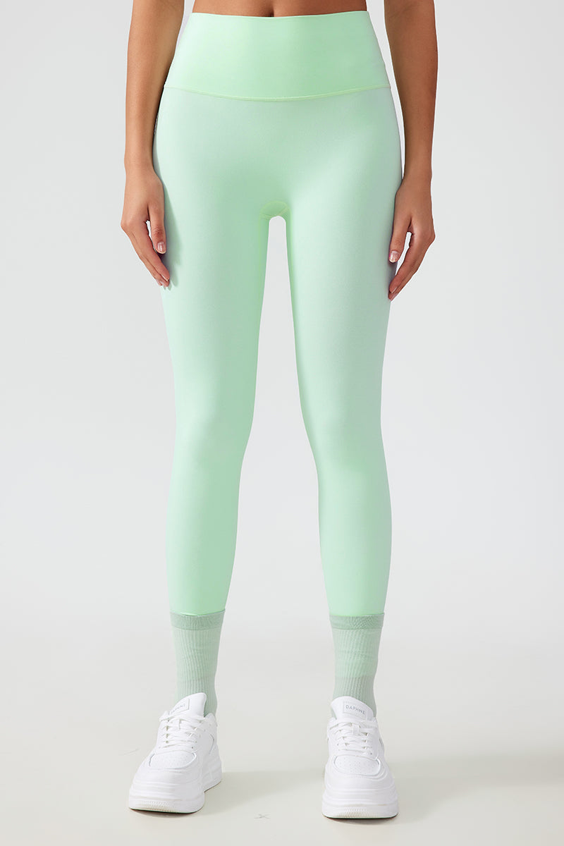 Women Free Size Nude Hip Lifting Shaping Fitness 9/10 Yoga Pants