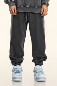 Unisex Cotton Fall Heavyweight Trendy Jogger Pants