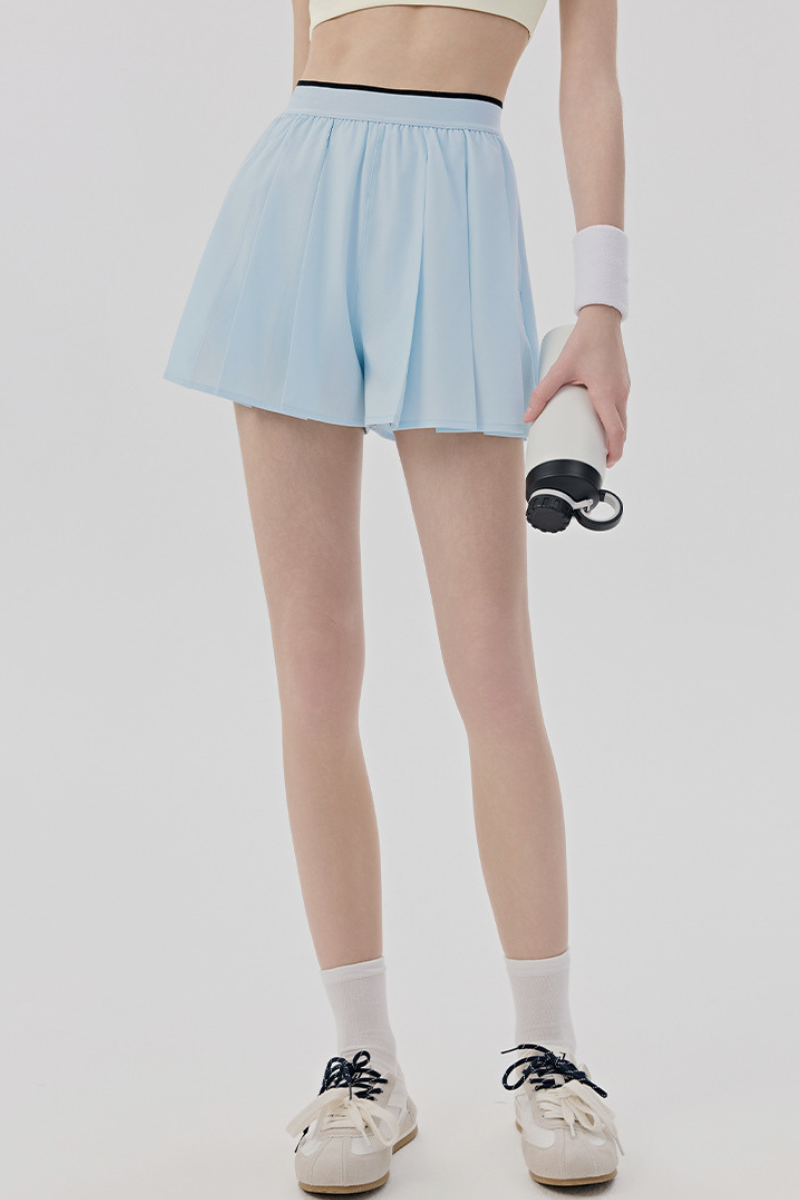 Women's Summer Cooling High Waist Pleated Sports Skort