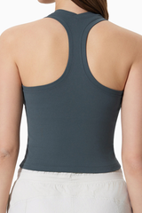 WomensU-Neck Racerback Cropped Workout Tank