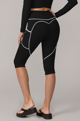 Women’s High-Waisted Seven-Inch Leggings With Visible Seams