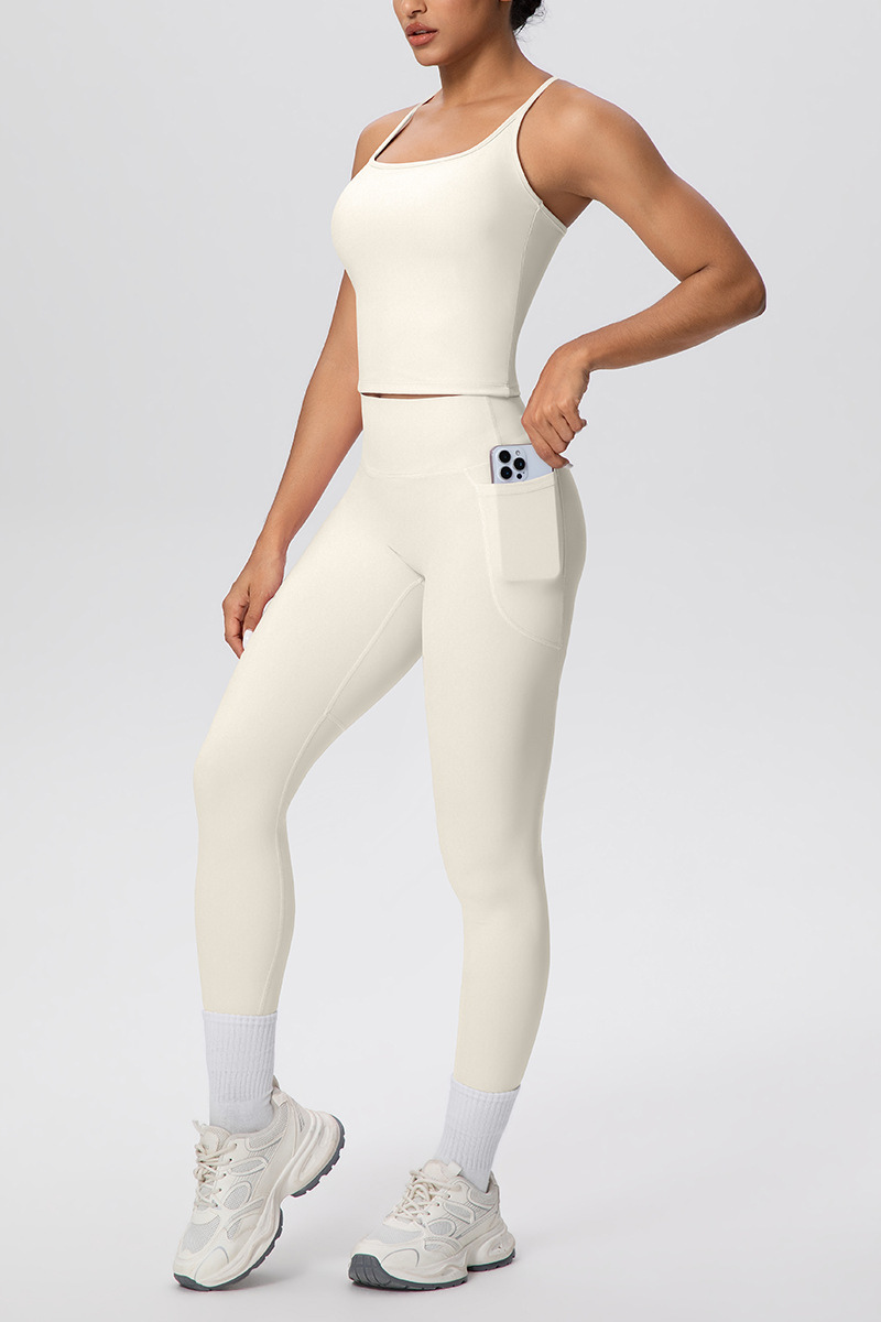 Women's Two Piece Set:High-elasticity Bra And Leggings