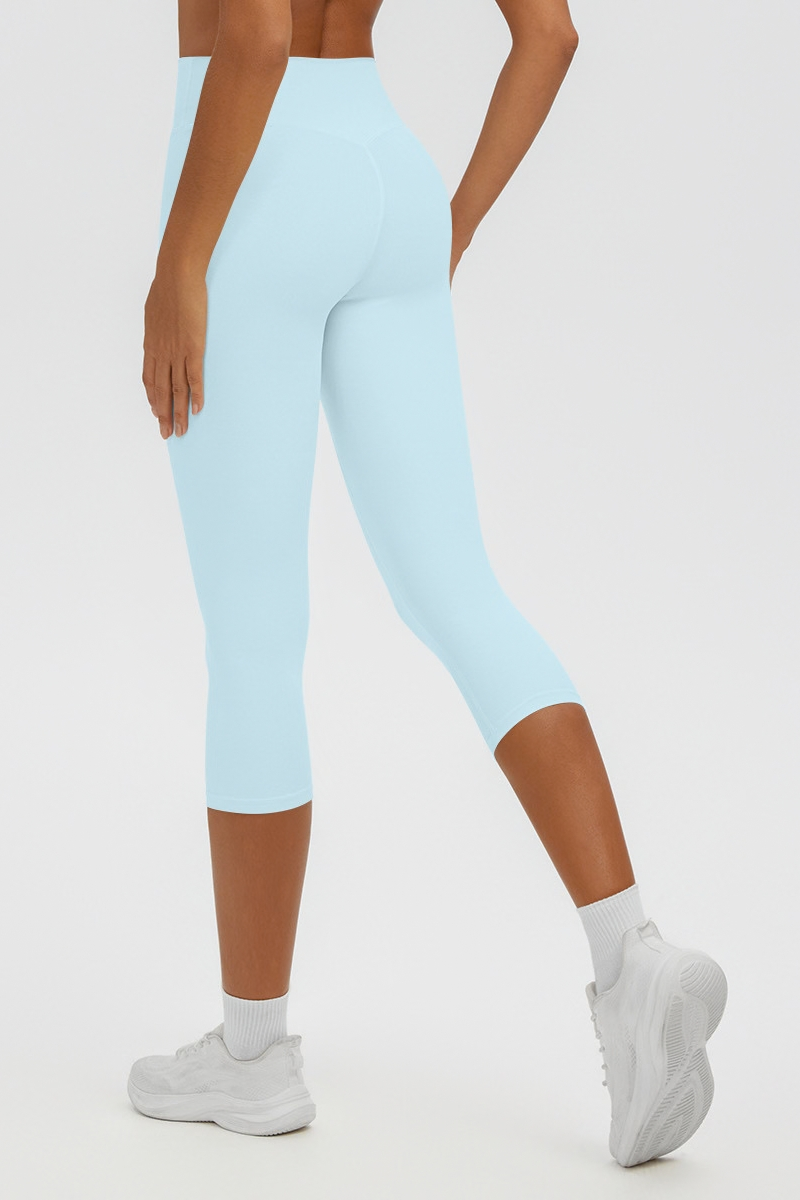 Women's Athletic Brushed High Waist Capri Yoga Leggings