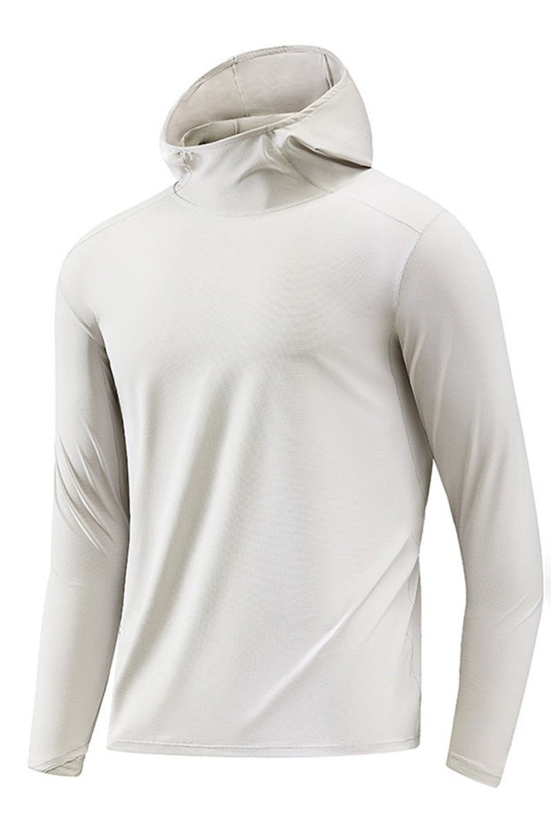 Men Loose Quick-Dry Stretch Running Training Hoodie