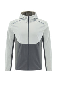 Men Hooded Quick-Dry Water-Resistant Training Workout Running Jacket