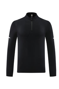 Men Half-Zip Breathable Outdoor Training Long Sleeve Top