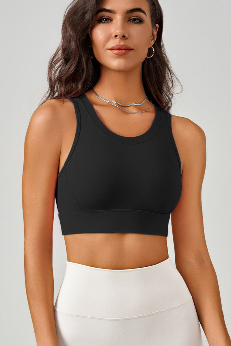 Cut-Off Crop Sports Bra