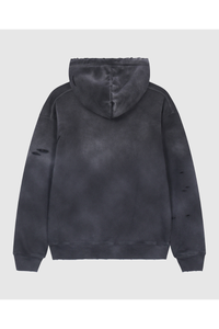 Unisex Fall 100% Cotton Distressed Ripped Hoodie