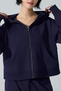 Women's Winter Fleece Lined Thermal Hooded Zip Up Jacket