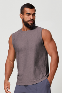 Men's Round-Neck Loose Fit Sports Tank Top