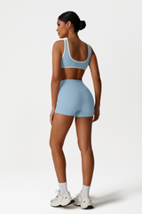 Women High-Waisted Butt-Lifting Yoga Set: Sports Bra + Shorts