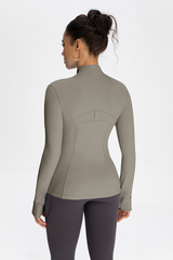 Slim-fit, stand-up collar sports jacket