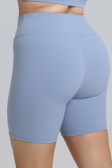 Plus Size Women's High Waisted Soft Biker Sports Shorts
