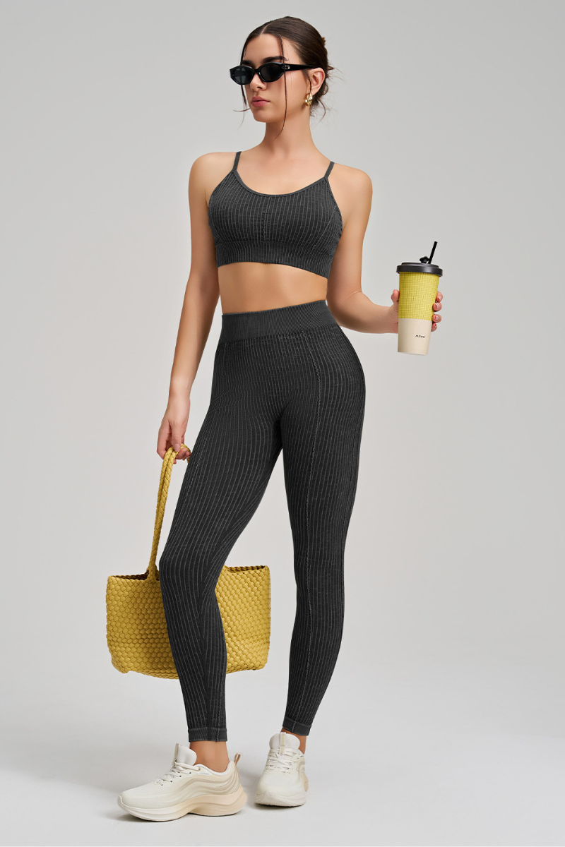 Seamless Peach Butt Yoga Pants Set