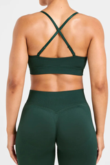 Women's Cross Back Seamless Yoga Bra