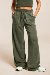 High-waisted, machine-washable long pants